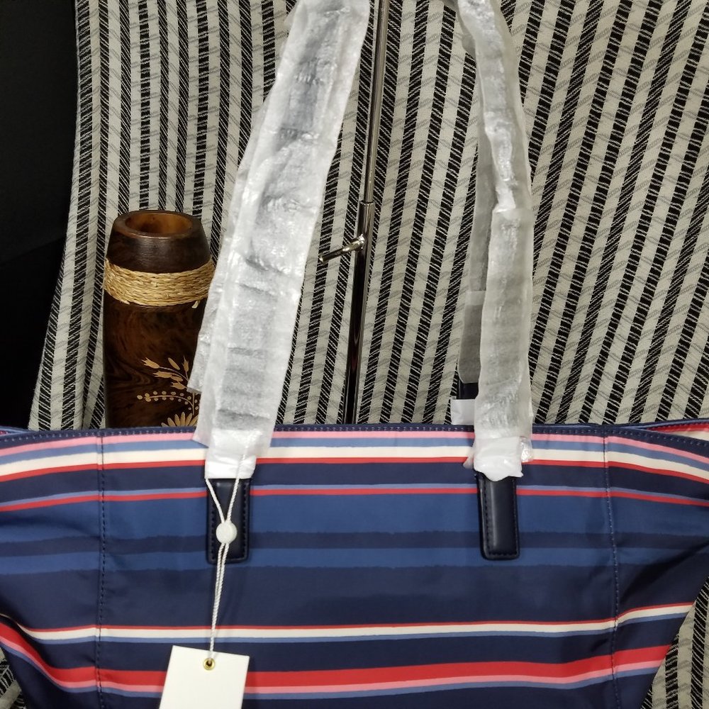 Ella Tory Burch Nylon Printed Tote Canyon stripe - Picture 10 of 16